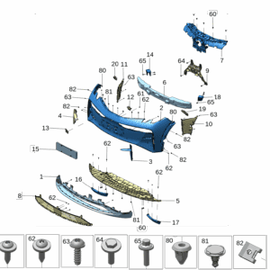 8892908118 前保险杠下本体 适用于极氪X