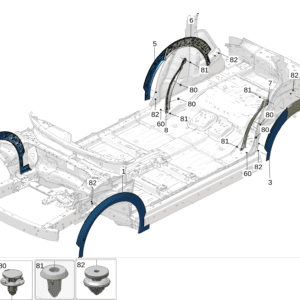 8892908847B03 前轮眉 左 适用于极氪X