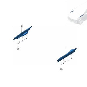 8892909288C18 翼子板装饰件 左适用于极氪X