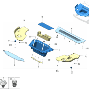 8892909404 前机舱行李箱 适用于极氪X - 杰联莱