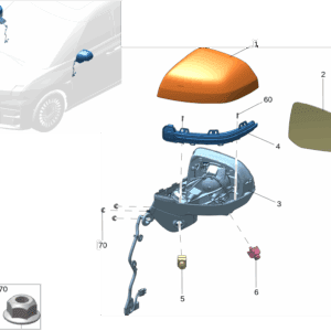 8893083269  8893083252 外后视镜壳 右 外后视镜壳 左适用于极氪009