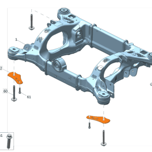 8893171949 后副车架适用于极氪001