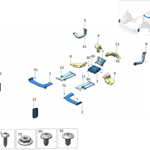 8893552134 B柱空气通风管 左 适用于极氪X - 杰联莱