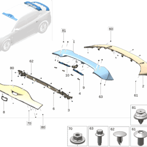 8893645726B12 扰流板 适用于极氪7X