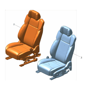 8893675136WA1 	前座椅总成 左适用于极氪009