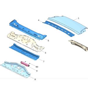 8894107012C15 顶盖后外板 适用于极氪7x