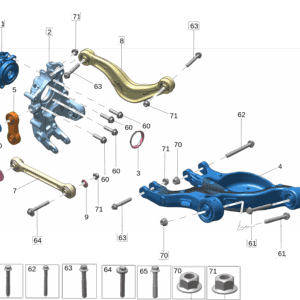 8894153816 	轮毂轴承 适用于极氪009