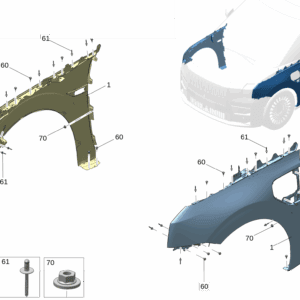 8894224927C15 8894224976C15 前翼子板 左 前翼子板 右适用于极氪009