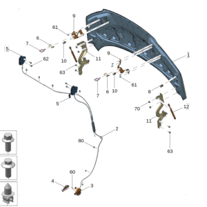 8894224987C15 机舱盖 适用于极氪009