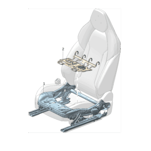 8894276700 前座椅坐垫骨架 左 适用于极氪7X