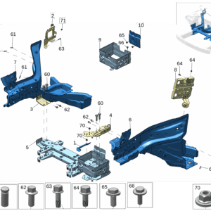 8894469781 蓄电池托盘 适用于极氪X