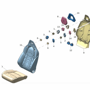 8894475931 头枕扬声器 适用于极氪7x