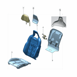 8894518353 	副驾驶侧坐垫发泡 右 适用于极氪X