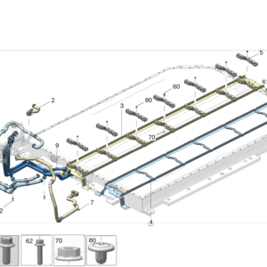 8894949769 	电加热进水管 适用于极氪7x