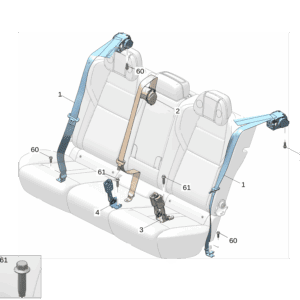 8894953853LA2 后排安全带 适用于极氪7x