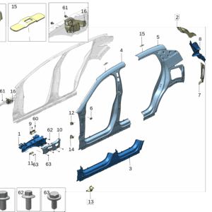 8899600138C15 上纵梁外板 右 适用于极氪X