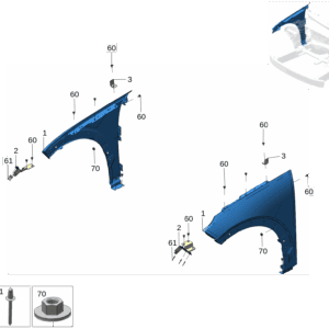 8899600902C15 前翼子板 右 适用于极氪X