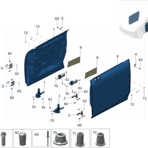 8899666510 前门限位器 适用于极氪X