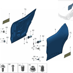 8899666520 后门限位器 适用于极氪X