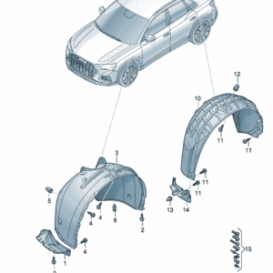 89D805897 89D805898 车轮扰流板适用于奥迪Q5e tron