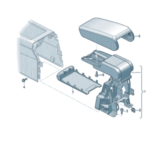 89D864283 扶手支座适用于奥迪Q5e tron