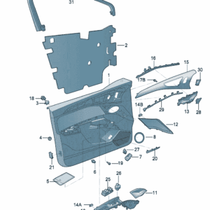 89D867107 89D867108 车门饰板适用于奥迪Q5e tron