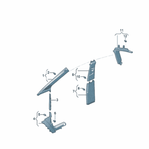 89D867233  89D867234  A柱饰板适用于奥迪Q5e tron