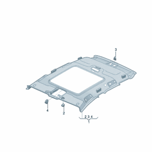 89D867506成型车顶篷适用于奥迪Q5e tron