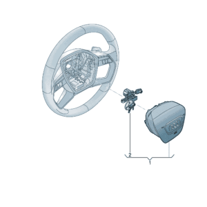 89D880201F6PS 方向盘安全气囊适用于奥迪Q5e tron