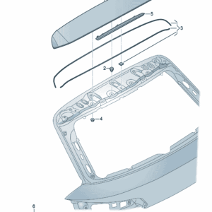 89G827933GRU 扰流板 适用于奥迪Q4e tron