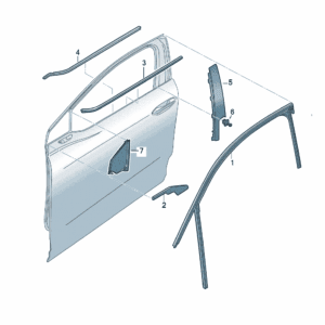 89G837439  89G837440 车窗导轨 适用于奥迪Q4e tron