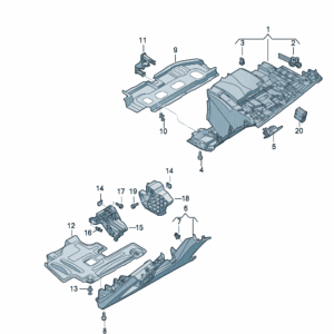 89G857035 手套箱总成 适用于奥迪Q4e tron