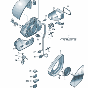 89G857409G9B9  89G857410C9B9 倒车镜适用于奥迪Q4e tron