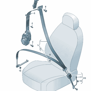 89G857705 89G857706  三点式安全带适用于奥迪Q4e tron