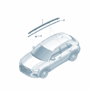 89G860021A 	车顶行李架基架适用于奥迪Q4e tron
