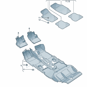 89G863021 底板垫 适用于奥迪Q4e tron