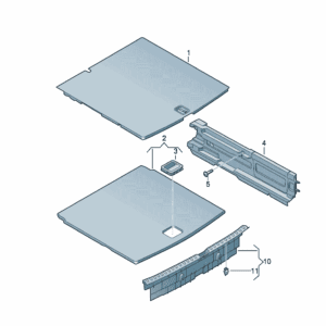 89G863463 行李箱地板垫适用于奥迪Q4e tron