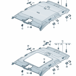 89G867506 成型车顶篷 适用于奥迪Q4e tron