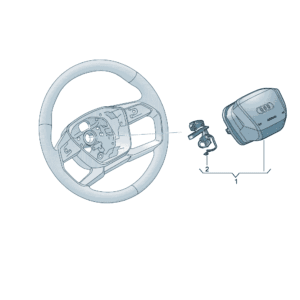 89G880201F 方向盘安全气囊单元 适用于奥迪Q4e tron