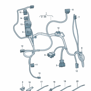 89G971366B 座椅底架线束适用于奥迪Q4e tron