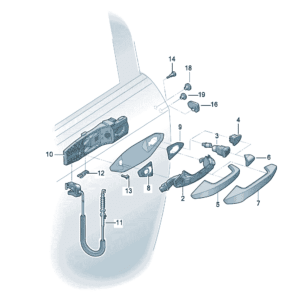 8Y0959121  8Y0959122 把手适用于奥迪Q5e tron