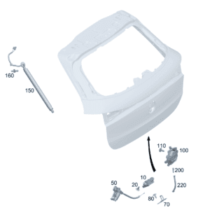A 099 740 06 00 车门锁 尾门 适用于奔驰EQA 260 - 杰联莱