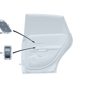 A16790502019051 开关组 适用于左侧车门电动车窗 适用于奔驰EQA 260 - 杰联莱