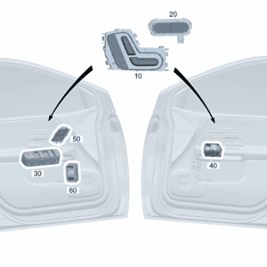 A16790588009107 开关组 座椅调节器左前侧座椅 适用于奔驰EQA 260 - 杰联莱