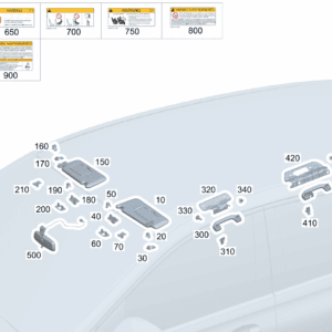 A17781001049H43 遮阳板 左侧 适用于奔驰 EQA 260 - 杰联莱