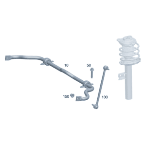 A2433204700 管状扭杆 带轴承前部 适用于奔驰EQA 260 - 杰联莱