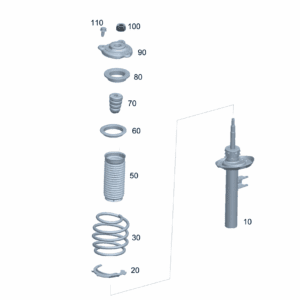 A2433230100 减震器支柱 左前侧 适用于奔驰EQA 260 - 杰联莱