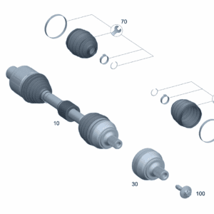 A2433301500 半轴 左侧 适用于奔驰EQA 260 - 杰联莱