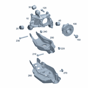 A2433502300 车轮支架 左后侧 适用于奔驰EQA 260 - 杰联莱