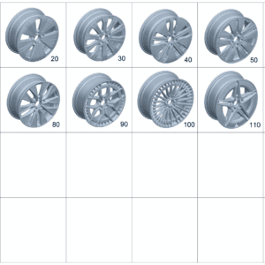 A24340114007X23 辐板式车轮 后轴 适用于奔驰EQA 260 - 杰联莱